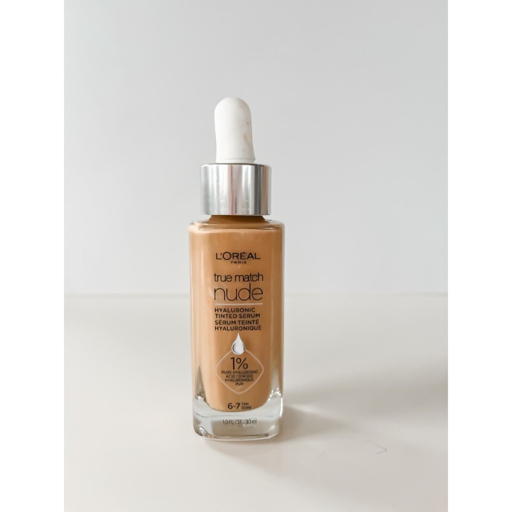 L'Oreal Paris True Match Hyaluronic Tinted Serum Makeup Skincare "Tan 6-7" 1 oz